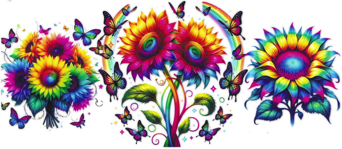 Rainbow Sunflowers