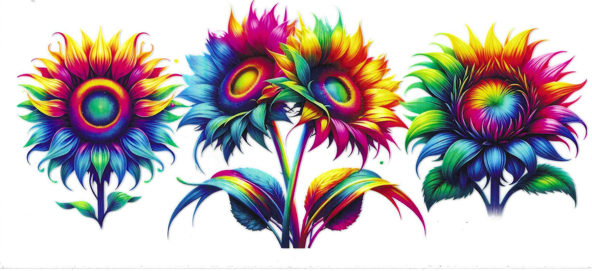 Rainbow Sunflowers